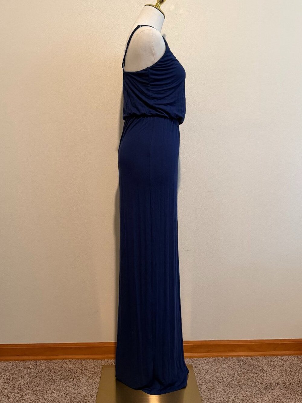 Lulus Blue Side Slit Maxi Dress Size Medium - Picture 5 of 12